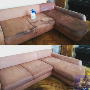 До и после химчистки дивана 3
