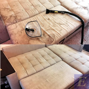 До и после химчистки дивана 9