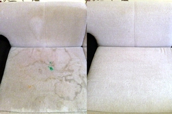 До и после химчистки дивана